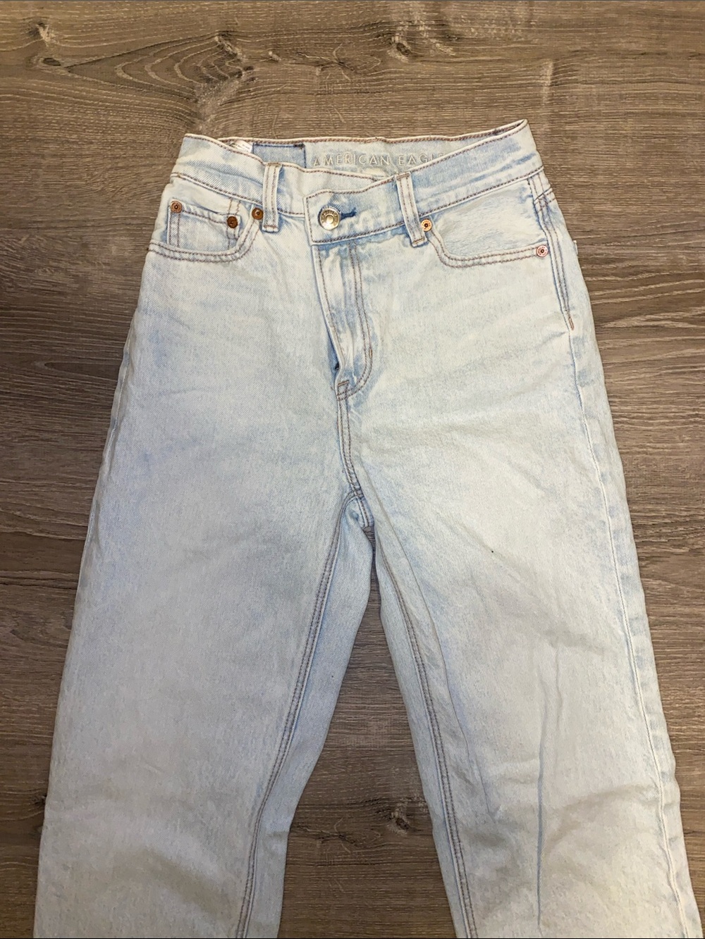 American Eagle Outfitters Light Blue Straight Jeans